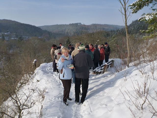 Pause an der Lutherkanzel